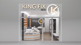 ออกแบบ ผลิต และติดตั้งร้าน : ร้าน King Fix อ.เมือง จ.บึงกาฬ